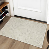 Garvee Area Rug 9x12 Bedroom Area Rug Large Area Rug Boho Tribal Area Rug Non-Shedding High-Low Pile Fluffy Rug Moroccan Accent Carpet Rug for Living Room Bedroom Nursery - Beige