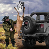 Garvee Truck Hitch Deer Hoist with Winch, 400 LBS Capacity, 360° Flexible Rotation, Versatile for hunting & daily use
