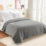 Garvee Heated Blanket King Size, Waffle Electric Blanket with 5 Heating Levels & Auto Off, Soft Flannel & Sherpa Heating Blanket, ETL Certified & Machine Washable, Grey - Grey