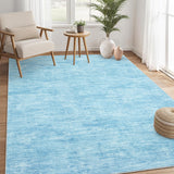 Garvee Solid Light Blue 5x7 Area Rugs, Machine Washable Non-Slip Stain Resistant Modern Abstract Living Room Bedroom Dining Room Carpet - Light Blue
