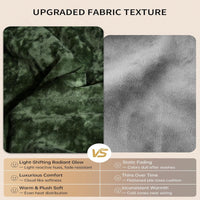 Garvee Heated Blanket Queen Size with Dual Control, Velvet Soft Fast Heating Blankets Queen, 4 Heat Settings & 10H Auto Off, Machine Washable, ETL Certified Electric Blanket, 84"x90" Green