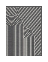 Garvee Washable Rug Low Pile Lightweight Indoor Carpet with Non-Slip Backing for Living Room Bedroom Classroom Playroom - Gray