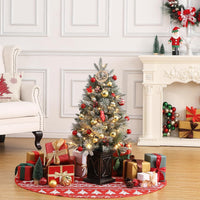 Garvee 2PCS Premium Artificial Christmas Tree with 78 Warm White LEDs - Battery Operated Artificial Christmas Tree with 8 Adjustable Modes, Christmas Tree with Density Branches