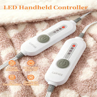 Garvee King Size Electric Blanket, Heated Blanket Dual Control Soft Double Sherpa Cozy with 4 Heating Levels & 10H Auto Off, Over-Heat Protection, Machine Washable, ETL Certification, Pink 90"x100"