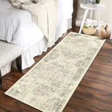 Garvee Runners for Hallways 2x6 Non Slip, Washable Kitchen Runner Rug, Vintage Boho Bathroom Runner Rug, Soft Indoor Throw Carpet Runner for Laundry Room Entryway - Light Brown