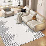 Garvee Washable Area Rug 8x10 Rug for Living Room Washable Rug Non Slip Modern Rug Stripe Geometric Throw Rugs Low Pile Area Rugs Bedroom Rug Stain Resistant Carpet for Classroom Office Beige 8'x10' - Beige