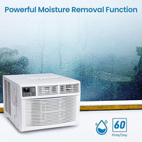 Garvee 10000 BTU Window Air Conditione , Window ac Air Units U Shaped Cools Up to 450 sq. ft., Open Window Flexibility, 6 Modes, Sleep Mode, Ultra Quiet, Energy Efficient, Window AC for Home