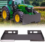 Garvee 1/4" Thick Skid Steer Plate, 3/8" Top Bar Thick Quick Tach Attachment Mount Plate Compatible with Skid Steer Bobcat and Tractors Black