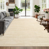 Garvee Modern Solid Color Area Rug 10x13 Beige Camel Washable Non Slip Soft Stain Resistant Minimalist Nursery Home Office Carpet - Beige Camel