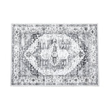 Garvee 8 * 10ft Area Rug - Thin Washable Entryway Rug, Stain Resistant, Non Slip, Non Shedding, Pet Friendly, Vintage Carpet for Indoor Bedroom, Living, Kitchen, Laundry Room, Gray - Gray