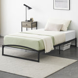 Garvee 10 Inch Metal Platform Twin Size Bed Frame with Sturdy Steel Slats Support, Mattress Foundation, No Box Spring Needed, Easy Assembly, Black (Twin, 10 Inch) - Black(10inch)