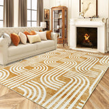 Garvee Soft 2x3 Area Rug, Anti Slip, Washable, Pet Friendly, Faux Cashmere Modern Carpet for Living Room Bedroom, Light Brown - Brown