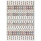 Garvee Area Rugs 6x9 Washable Rug Modern Rugs for Living Room Bedroom Office Geometric Accent Carpet Moroccan Distressed Area Rugs Low Pile Farmhouse Rug Beige - Tan & Ivory