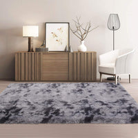 Garvee Fluffy & Sheepskin Dark Grey 24"×71" Area Rug for Bedroom Plush Rug Non-Slip Carpet Shaggy Rug for Living Room Bedroom Dining Room Kitchen Office Nursery Bedroom Decor