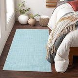 Garvee Area Rug 2x3 Modern Abstract Doormat Aesthetic Minimalist Rug Indoor Low Pile Printed Hallway Mat Bedroom Bedside Rug Laundry Bathroom Doormat Non-Slip Kitchen Accent Rug Mint - Mint Green