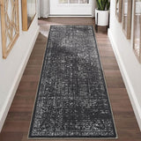 Garvee Hallway Runner Rug 2x6 Black Non Slip Washable Soft Touch Carpet for Kitchen Bedroom - Black