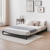 Garvee 6 Inch Metal Platform Full Size Bed Frame Low Profile with Sturdy Steel Slats Support, Mattress Foundation, No Box Spring Needed, Easy Assembly, Black - Black