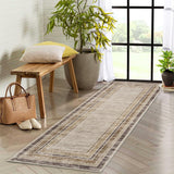 Garvee Runner Rugs 2x6 Washable Non Slip Modern Area Rugs for Entryway Hallway Brown - Brown