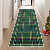 Garvee Christmas Hallway Runner Rug 2x10 Feet Buffalo Plaid Holiday Decorative Checkered Runner Rug Machine Washable Non-Slip Floor Cover Carpet for Kitchen Laundry Bedroom, Green - Green