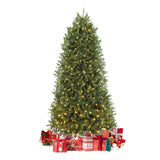 Garvee 7.5ft Pre-Lit Artificial Christmas Tree with 750 Warm White Led Lights, Green Xmas Tree with 2514 Branch Tips and Foldable Metal Stand for Christmas Office, Home, Party, Holiday DéCor - With Lights