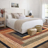 Garvee 9x12 Area Rug Washable Rug for Living Room Modern Geometric Rug Non Slip Large Area Rug Soft Non Shedding Throw Rugs Stain Resistant Carpet for Bedroom Office Dining Room Nursery Red 9'x12' - Red