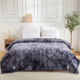 Garvee Heated Blanket Electric King, Soft Tufted Electric Blanket, Machine Washable Thicken Velvet Heating Blanket with Dual Control, 5 Heating Levels, 10 Hour Auto-Off, 90"x100", Gray - grey