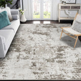 Garvee 10x13 Modern Abstract Faux Wool Accent Rug for Living Room, Bedroom, Taupe/Beige, Low Pile, Ultra Soft, Stain Resistant, Non Slip - Taupe/Beige