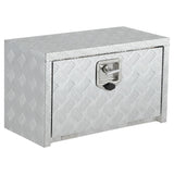 Garvee 24 Inch Heavy Duty Aluminum Tool Underbody Box Waterproof Truck Storage Organizer Chest for Pick Up Truck Bed, Silver - Sliver