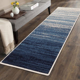 Garvee Modern Geometric Runner Rug 2x6 Non-Slip Polypropylene Durable & Soft Low Pile for Hallway, Kitchen, Living Room - Blue