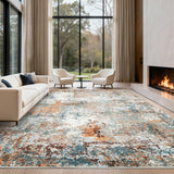 Garvee Colorful Bathroom Modern Home Decor Area Rug Soft Non Shedding 9x12 Bordered Floorcover - Colorful