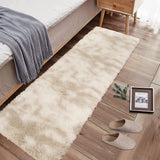 Garvee Fluffy & Sheepskin Light Coffee 2x6 Runner Fuzzy Plush Rug, Non-Slip Shaggy for Hallway Kitchen Living Room Bedroom - Light Coffee