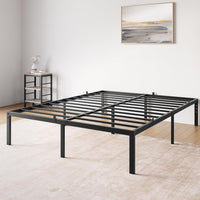 Garvee 14 Inch Full Bed Frame with Storage,Metal Platform Full Bed Frame No Box Spring Needed Steel Slat Support Easy Assembly (Full)