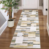 Garvee Washable Runner Rugs 2x6 Rug Runner Non Slip Kitchen Rugs Indoor Entryway Rug Soft Bath Mat Stain Resistant 2'x6' Khaki&Grey - Gray Multi