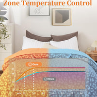 Garvee King Size Electric Blanket, Heated Blanket Dual Control Soft Double Sherpa Cozy with 4 Heating Levels & 10H Auto Off, Over-Heat Protection, Machine Washable, ETL Certification, Pink 90"x100"