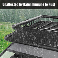 Garvee Universal Roof Rack Carrier Basket, 51"x36"x5", 200 LBS Capacity, Heavy Duty Rooftop Cargo Rack, for SUVs, Trucks, Vehicles, Balck