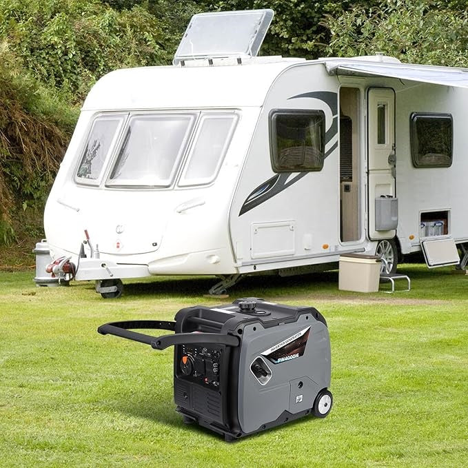 Garvee Portable Power Station - 4000W Inverter Generator, 120V AC Outlet, Silent Operation, CO Safety Alert, Ideal for Camping & Home Use
