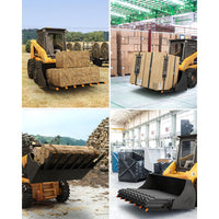Garvee 68" Pallet Forks, Pallet Forks for Tractor Bucket 5400lbs, Clamp on Pallet Forks with 7 Fork Configuration, for Loader Bucket Skid Steer