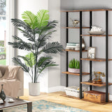 Garvee 6FT Artificial Areca Palm Tree Indoor Plant with Real Bark Design, Adjustable Trunk, UV Resistant, Polyester Material, Home Office Decor - 6Ft Areca Palm Tree