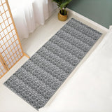Garvee Modern Grey 2x6 Braided Washable Runner Rug for Hallway Non Slip Natural Entryway Runners Soft Indoor Farmhouse Rug Low Pile Kitchen Rug Runner Rustic Laundry Bedside Runner Rug - Gray