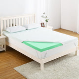 Garvee Twin Mattress Topper, Medium Firm Memory Foam Mattress Topper with Bamboo Cover, 4-Inch Dual Layer Bed Topper for Single Bed, Day Bed - White - 4T