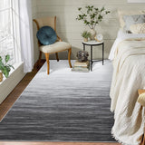 Garvee Modern Grey 4x6 Washable Rugs for Living Room Office Rug Ombre Area Rug Abstract Rug Low Pile Carpet for Dining Room Office Vintage Area Rugs Floor Cover with Rubber Backing - Gray