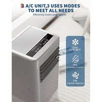 Garvee 10000 BTU Portable Air Conditioners with Remote Control, Portable AC for Room Up to 450 Sq. Ft., 3-In-1 Air Conditioner with Digital Display, Window Installation Kit, 24H Timer, Sleep Mode