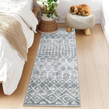 Garvee 2x6 Hallway Runner Rug Washable Non Slip Soft Floor Carpet for Kitchen Bathroom Entryway Grey - Gray