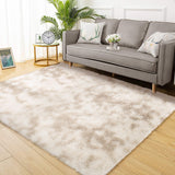 Garvee Fluffy & Sheepskin Light Coffee 9x12 Shag Fuzzy Rug, Soft Plush Carpet for Living Room Bedroom Decor - Light Coffee
