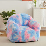 Garvee Bean Bag Chair, Faux Fur Bean Bag Chair for Kids, 32" D x 39" W x 28" H Bean Bag Couch for with Filler Filled Cozy Sofa Lazy Chair Sofa for Gaming Reading in Living Room, Blue - blue