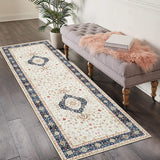 Garvee Kitchen Runner Rug 2x6 Long Hallway Runenr Rug Rug Vintage Carpet Indoor Floor Runner Rug Cover Boho Rug Washable Distressed Rug for Living Room Bedroom Kitchen Home Office, Cream - Tan & Ivory