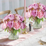 Garvee Artificial Flower With Small Flower Decorative Accessory For Home And Office, Multi-Color - Purple