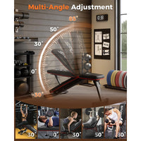Garvee All-in-One Smith Machine Home Gym – Power Rack, Squat Cage, Dual Lat Pulldown, Cable Crossover & Adjustable Bench – Compact Full-Body Strength Trainer, Red & Black