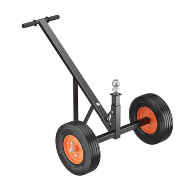 Garvee Trailer Dolly, 2 Wheels 600 lbs Tongue Weight Capacity, Carbon Steel Trailer Mover with 16" Height, 1-7/8" Hitch Ball & 10" Crackproof Tires, for Car RV Trailer Boat Moving