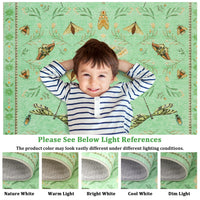 Garvee Insect Washable Soft Area Rugs for Living Room Bedroom Ultra-Thin Non Slip Dining Room Stain Resistant Rug Large Carpet for Office Nursery Bedroom